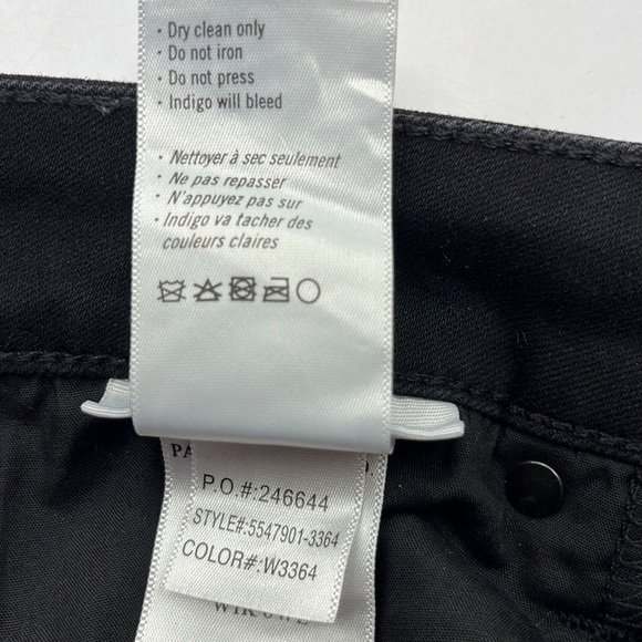 Paige Cindy Black Fog Luxe Coating Size 31 - Picture 10 of 16